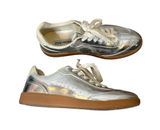 Steve Madden‎ Silver Metallic Sneakers Fashion Athletic Shoes Women 9.5 Photo 0