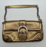 Vintage Coach Soho Shoulder Bag Swarovski Crystals Gold RARE Limited Edition Y2K Photo 0