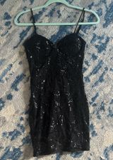 Windsor Black Mini Homecoming Dress Photo 0