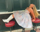 Selkie Dress Rosebud Puff Babydoll Organza Pastel Lace Mini Watercolor S NWT‎ Photo 0