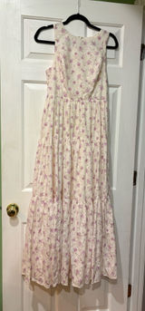 Shop Fruitful Co Cream Floral Maxi Dress Photo 0
