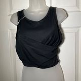 Halara Women's Black Athletic Tank Top Crisscross Design Medium Polyester & Span Photo 0