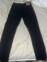 Black 501 Straight Leg Skinny Jeans (W24/L28) Photo 0
