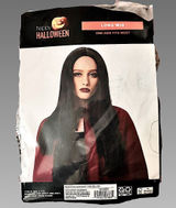 🎃 NWT Long Black Wig Halloween Costume Cosplay Gothic One‎ Size Photo 0