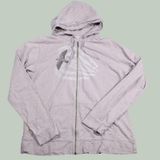 Patagonia Zip Up Hoodie Women XL Tan Bird Graphic Organic Cotton Fleece Jacket Photo 0