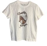Kittenish+Flag & Anthem “Howdy Stranger” Horse, Rope & Cacti White Graphic Tee. Photo 0
