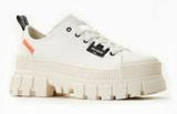 Palladium white revolt low textile sneakers lug sole women’s size 8‎ chunky Y2K Photo 0