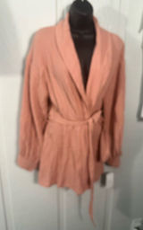 Nordstrom Peach Long Sleeve Wrap Top Size Medium NWT Photo 0