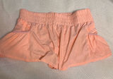Free people get your flirt on lined shorts in pastel peach Photo 0