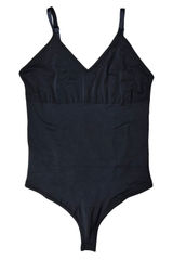 Spanx Black Thong Bodysuit V-Neck Adjustable Straps Size 3X Shapewear Photo 0
