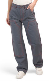BDG Urban Outfitters Slate Gray Canvas Carpenter Pants Utility Skater 28 NWOT Photo 0