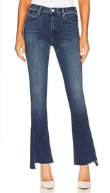 Mother The Runaway Step Fray Manana Mi Amor Bootcut Kick Flare Jeans Size 28 Photo 0
