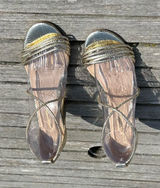 Fashion to Fiqure Belinda Gold Metallic Dress‎ heel sandals women 8 Photo 0