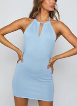 Beginning Boutique Mini Halter Dress Photo 0