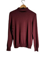 Banana Republic Turtleneck Sweater Women's Large Silk Cashmere Blend Mauve Fall Photo 0