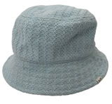 Abercrombie Fitch Womens Light Baby Blue Knit Bucket Hat‎ Trendy Y2K Streetwear Photo 0