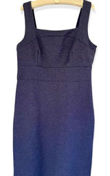 Banana Republic factory charcoal fitted knit midi dress 14 NWT Photo 0