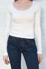 McKenna Top, Pointelle eyelet top Photo 0