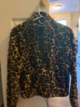 New boundaries cheetah print quarter zip  Photo 0