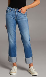 BKE Payton Cropped Straight Stretch Cuffed Jean Photo 0