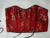 VINTAGE Victoria's Secret Women's Red and Gold Dragon Corset 1999 Photo 0