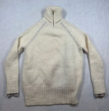 J.Crew Alpaca Merino Wool Cashmere Turtleneck Sweater Ivory Cream Womens Small S Photo 0