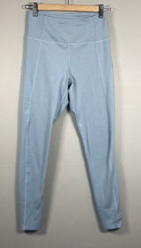 Girlfriend‎ Collective Women’s Size Medium Baby Blue 7/8 Ankle Leggings Yoga Photo 0