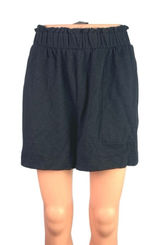Free People Strada Black Elastic Waist Wide Leg Casual Lounge Beach Shorts Sz XS Photo 0