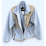 The North Face Denali Jacket Women's S Powder Blue Gray Polartec Fleece Full Zip Photo 0