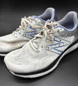 New Balance Fresh Foam 880v10 Womens 9.5 White Blue Running Shoes W880W10 Photo 0