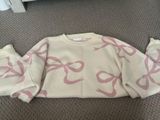 Altar'd State Pink Bow Sweater Photo 0