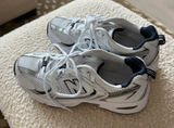 New Balance White and Black Sneakers Photo 0