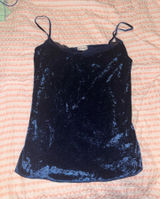 P.J. Salvage crush velvet lace cami top Photo 0