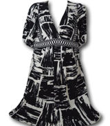BCBGMaxAzria Women’s Black White Graphic Print Dress Size M Photo 0