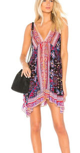 Free People Intimately Pink Sleeveless Gypsy Trapeze Slip Dress - Size - Small Photo 0