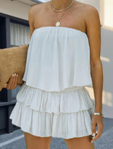 Crème romper strapless  Photo 0
