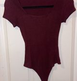 Red Fitted Bodysuit Photo 0