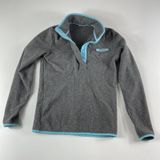 Columbia PFG Jacket Womens Small Gray‎ 1/4 Snap T-Snap Fleece Long Sleeve Ladies Photo 0