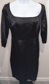 New with Tags Lucky 13 Black Satin Gothic Bombshell Dress Size 1 (US Large) Photo 0