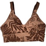 Aerie OFFLINE Tropical Leaf Print Ballet Back Sports Bra Medium Support S NWT Photo 0