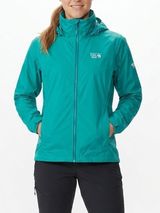 Mountain Hardwear Plasmic Ion‎ Rain Jacket Women’s Medium Teal Waterproof Photo 0