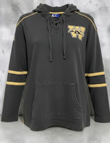Champion WMU Western Michigan Broncos XXL Lace Up Hockey Hoodie Sweatshirt Photo 0