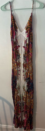 Free People Boho Printed Maxi Dress Colorful Festival Beach Dress XS Photo 0