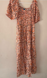 Old Navy fit & floral smocked floral dress M Photo 0