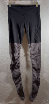 1712 | Alo Yoga Y2K Goddess Ribbed Leg Warmer Yoga Leggings Black Grey Womens S‎ Photo 0