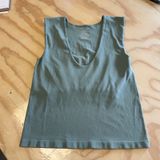Intimately Free People Seamless V-Neck Tank Top Sage Green M/L Sleeveless Photo 0