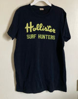 *Hollister Navy with Yellow “Hollister, Surf Hunters” Medium Shirt #MBG Photo 0