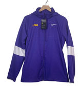 Nike Dri-Fit LSU Tigers Purple Full Zip Practice Hoodie Jacket Women Medium NEW Photo 0