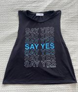 Say Yes Burn Bootcamp Tank Black Size M Photo 0