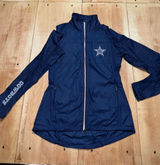 Nike Dallas Cowboys NFL Team Apparel Lightweight Windbreaker Jacket Women Small Photo 0